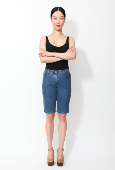 Chanel S/S 2006 Braided 'CC' Denim Shorts - 1