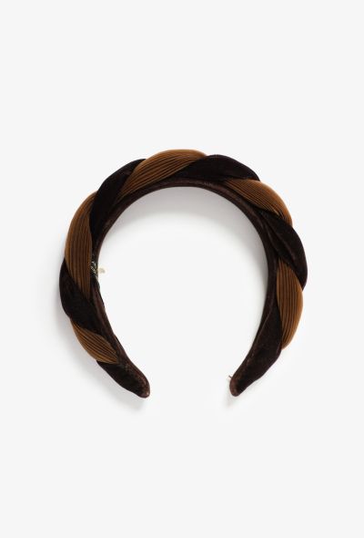 Exquisite Vintage Alexandre de Paris Velvet Pleated Headband - 2