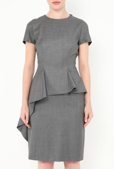 Dior Asymmetrical Peplum Dress - 2