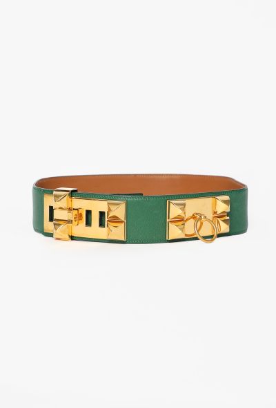 Hermès Epsom 'Collier de Chien' Leather Belt, 1990 - 1