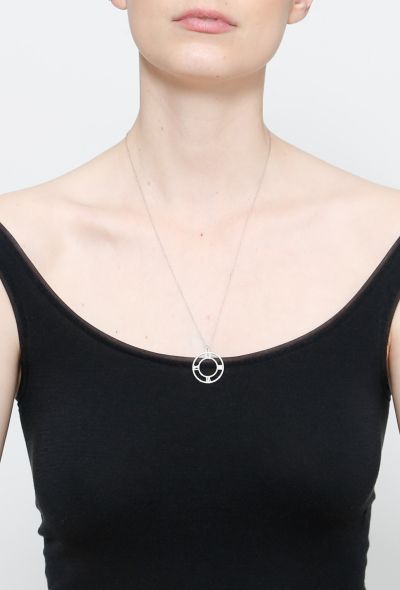 Tiffany & Co 18k Gold & Diamond Atlas Pendant Necklace - 2