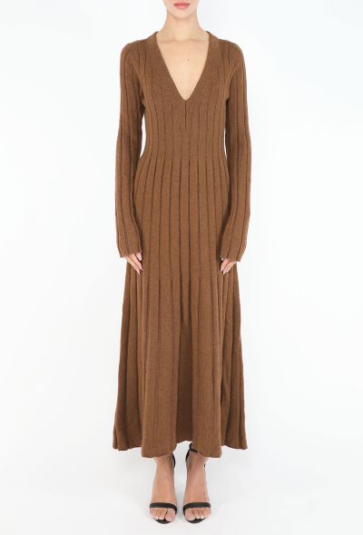 Khaite 2022 Cashmere Ribbed Knit Dress - 2