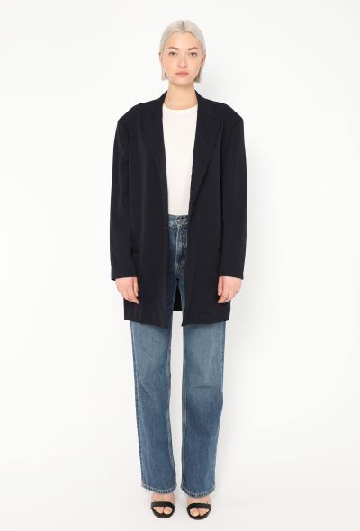 Yohji Yamamoto 1994 Navy Oversized Blazer - 1