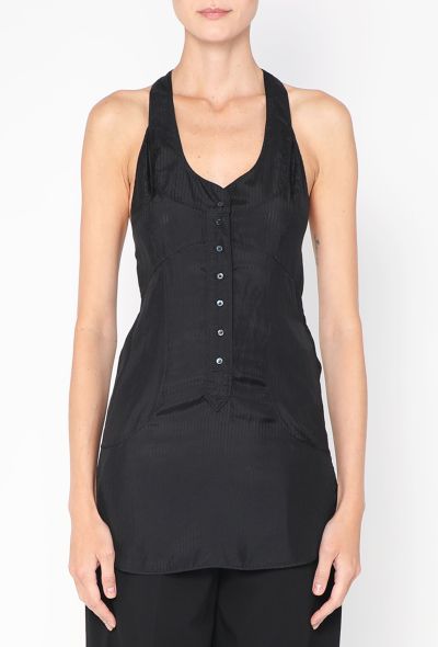 Balenciaga 2002 Silk Racerback Tank - 2
