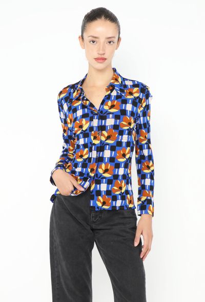 Prada S/S 2017 Mod Graphic Blouse - 1