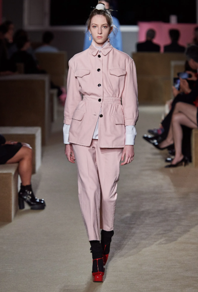 Prada Resort 2020 Denim Skirt Ensemble - 2