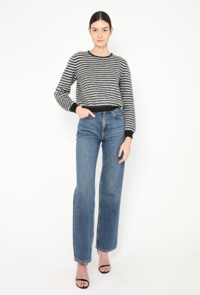 Saint Laurent 2015 Striped Mohair Sweater - 1