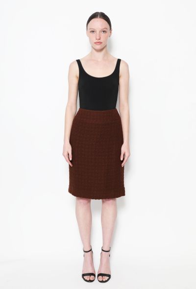 Chanel 1998 Tweed Wool Skirt - 1