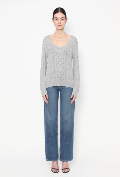 Christian Dior Classic Cable-Knit Cardigan - 2