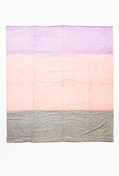 Hermès Tricolor Cashmere Shawl - 1