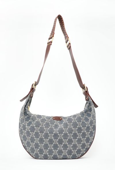 Céline Denim Triomphe Crossbody Bag - 1