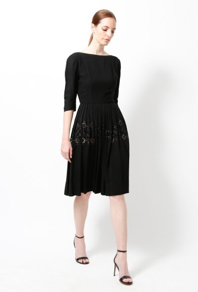 Exquisite Vintage Vintage Cut-out Embroidered Dress - 2