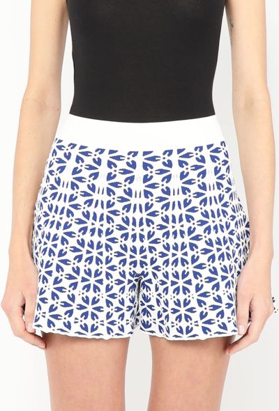 Alexander McQueen Flared Jacquard Shorts - 1