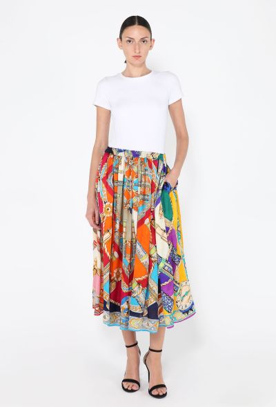 Comme des Garçons Floral Geometric Printed Skirt, 2018 - 2