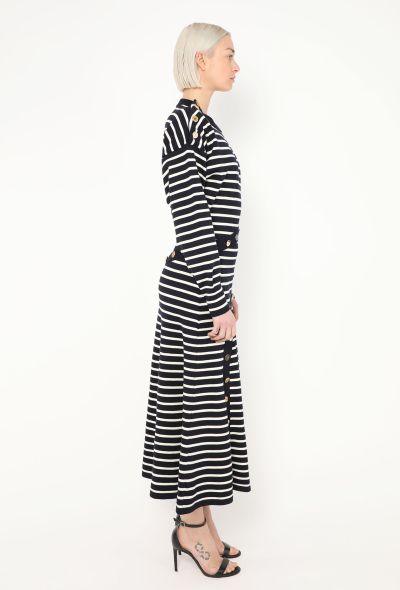 Alexander McQueen 2021 Marinière Embossed Trim Dress - 2