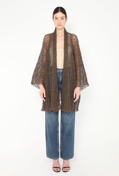 Issey Miyake Vintage Crochet Fishnet Cardigan - 1