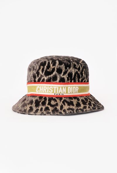 Dior 2021 Velvet Leopard Bucket Hat - 1
