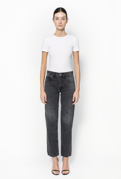 Martine Rose F/W 2020 Charcoal grey Raised Seam Jeans - 1