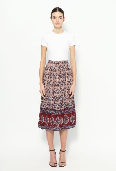 World Treasures '70s Authentic Block Print Skirt - 2