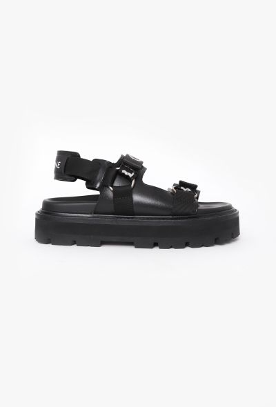 Céline 2022 Logo Platform Sandals - 1