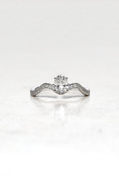 Mellerio 18k White Gold Diamond Ring – Mellerio-Cut Solitaire (2016) - 1