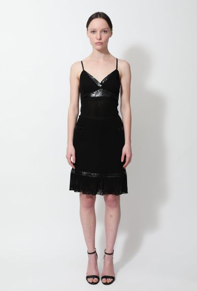 Chanel Patent Trim Top & Skirt Ensemble - 1