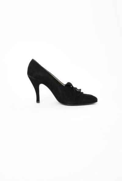 Chanel Suede Fringe Heels - 1
