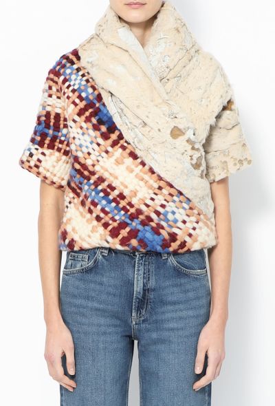 Rodarte F/W 2010 Rabbit Fur Wrap Jacket - 1
