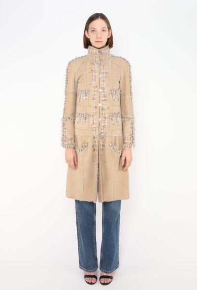 Chanel COLLECTOR F/W 2005 Embellished Shearling Coat - 1
