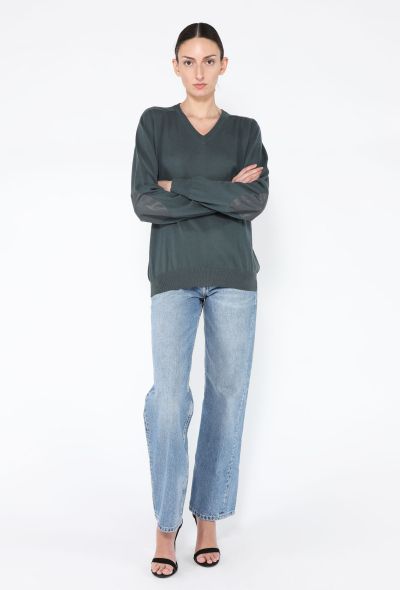 Maison Margiela Leather Elbow Patch Knit - 1