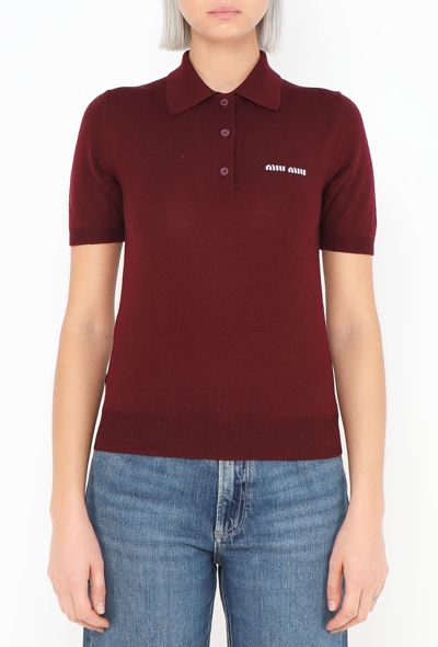 Miu Miu S/S 2024 Knit Emblem Polo - 1