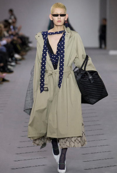 Balenciaga F/W 2017 Silk Lavallière Blouse - 2