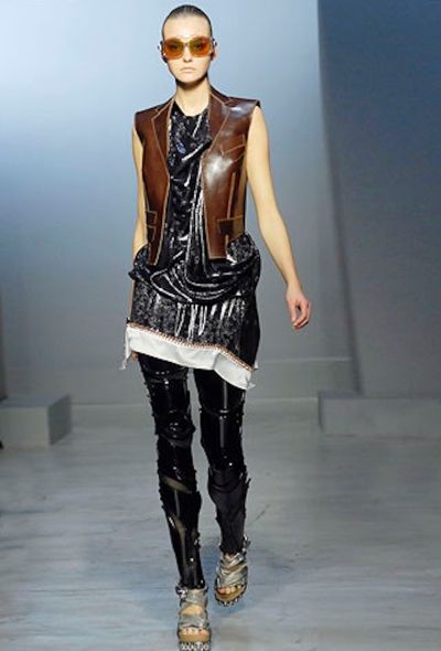 Balenciaga S/S 2007 Graphic Draped Dress - 2