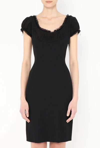 Alexander McQueen 2010 Frayed Ruched Crêpe Dress - 2
