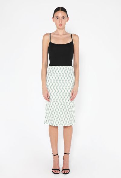 Prada Diamond Smocked Midi Skirt, 2024 - 2