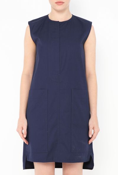 Céline Poplin Pocket Shift Dress - 2