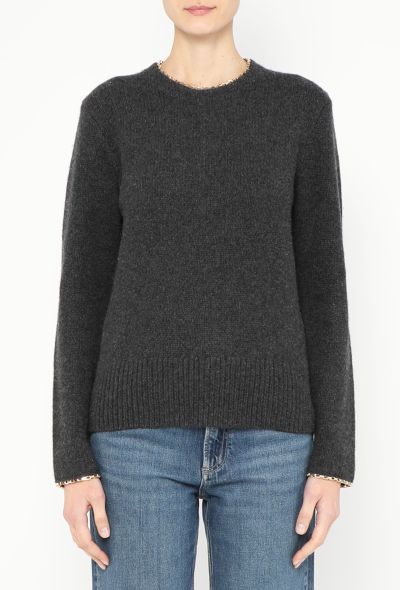 Toteme 2023 Chain Trim Knit Sweater - 1