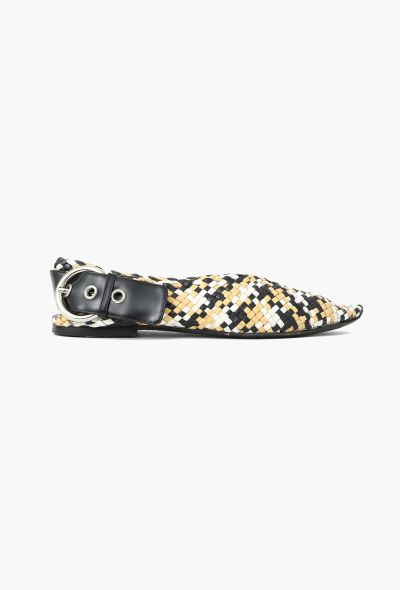 Céline Resort 2016 Woven Leather Babouche Flats - 1