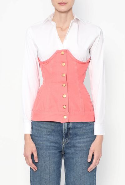 Jean Paul Gaultier Rare S/S 1989 Lace-Up Corset Top - 1