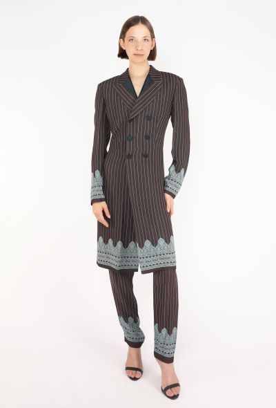 Jean Paul Gaultier Pinstripe Lace Suit, S/S 1997 - 1