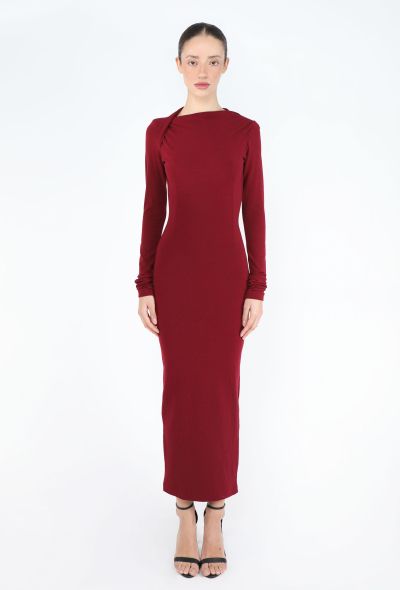 Dolce & Gabbana '80s Jersey Draped Bodycon Dress - 1