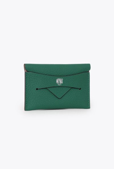 Moynat Green Leather Cardholder - 2