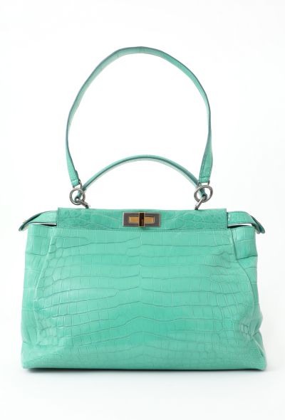 Fendi Alligator Large Peekaboo Bag - 2