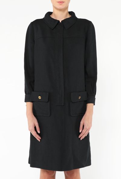 Saint Laurent Vintage Linen Shift Dress - 2