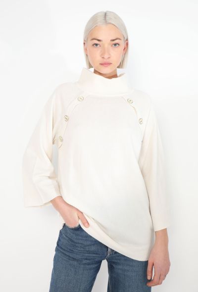 Chanel Cashmere Turtleneck Sweater Off-white - 2