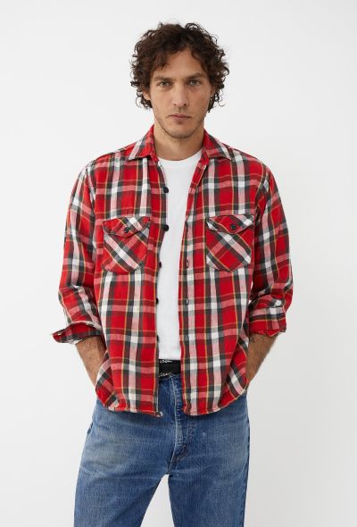 Men's Vintage 1960s Sanforized Flannel Shirt - 2