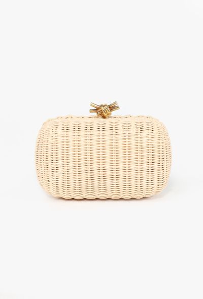 Bottega Veneta Knot Chain Rattan Crossbody Bag, 2024 - 1
