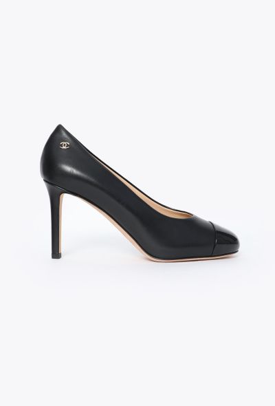 Chanel Classic Cap-Toe Leather Pumps - 1
