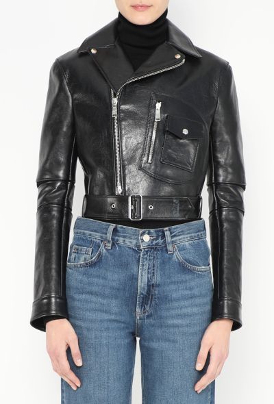 Paco Rabanne 2019 Ribbed Trim Biker Jacket - 2
