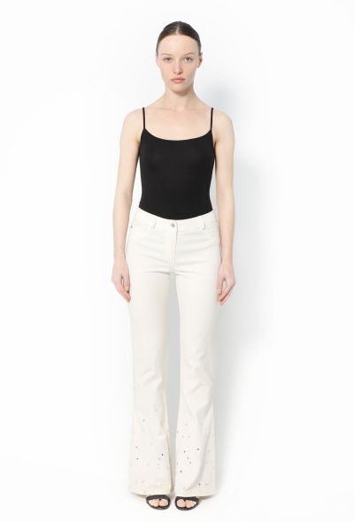 Dior 2004 Flared Embellished Jeans - 1